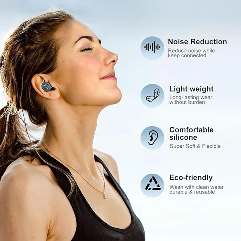 Noise Cancelling Silicone Sleep Earplugs