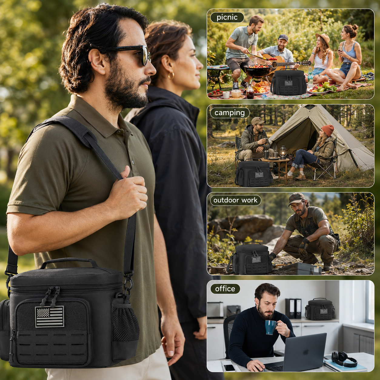 Tactical Insulated Cooler Lunch Bag