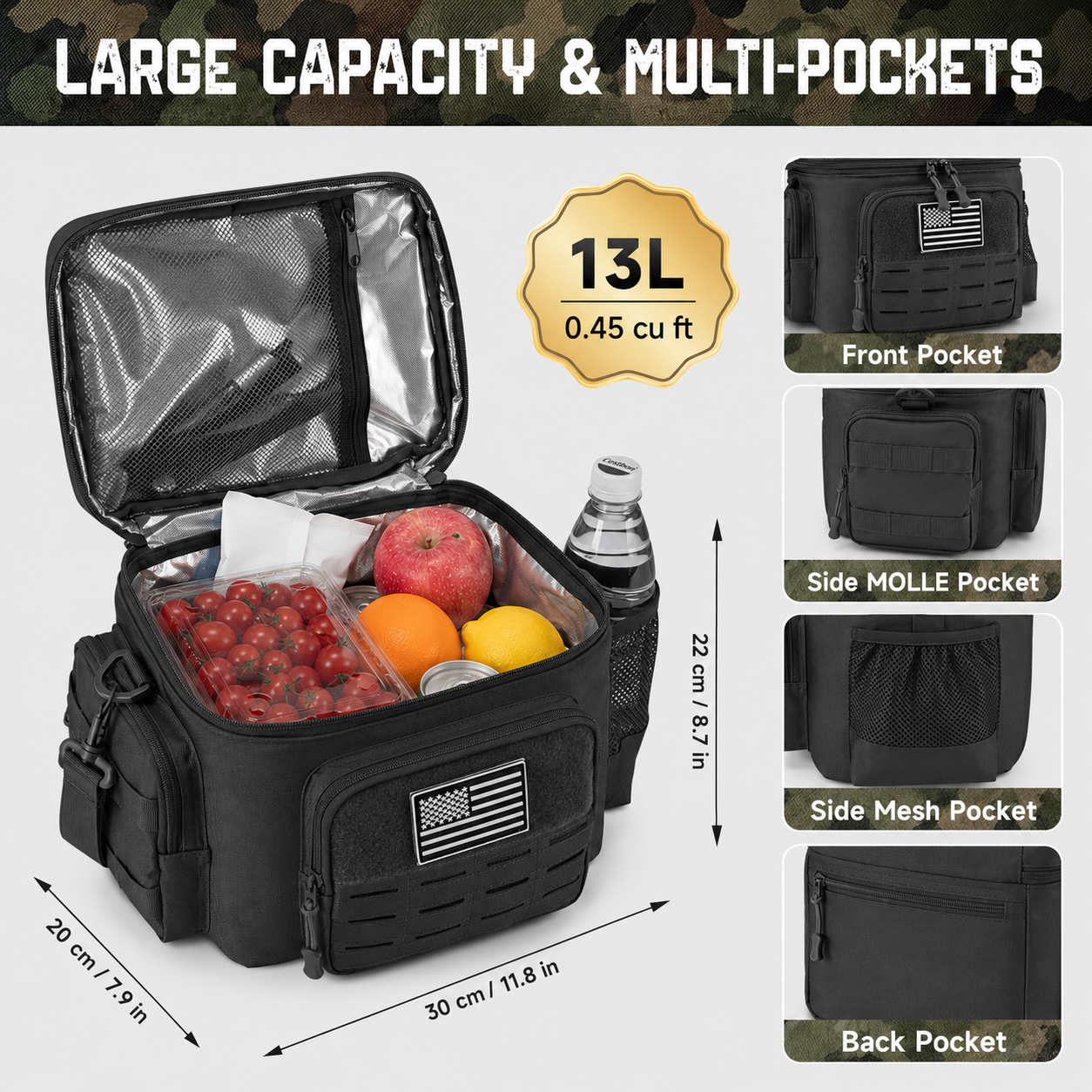 Tactical Insulated Cooler Lunch Bag