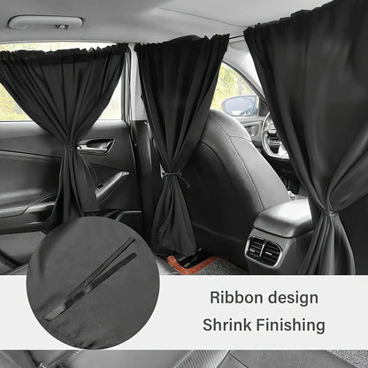 Instant Heat & Glare Block Car Privacy Curtains Set