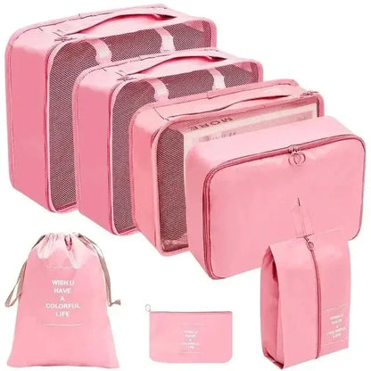 7-10 Pieces Travel Packing Cubes Organiser Set