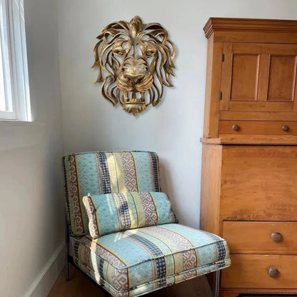 Bold Lion Head Wall Sculpture