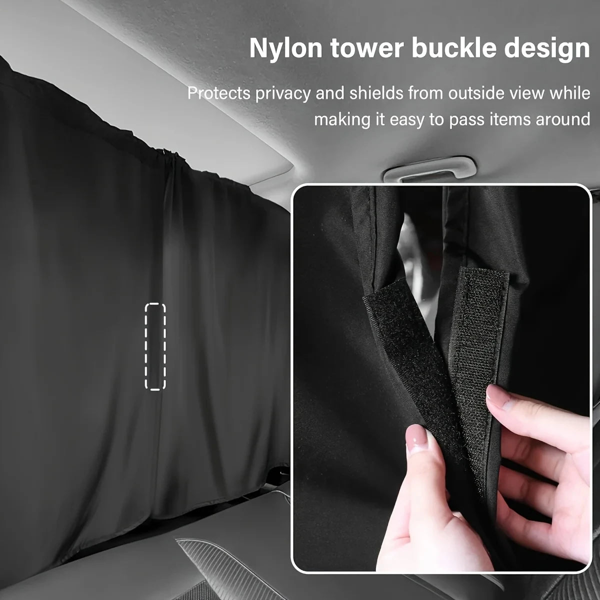 Instant Heat & Glare Block Car Privacy Curtains Set