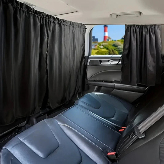 Instant Heat & Glare Block Car Privacy Curtains Set