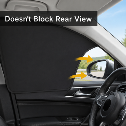 Magnetic Blackout Car Window Sunshade - 6 Piece Set